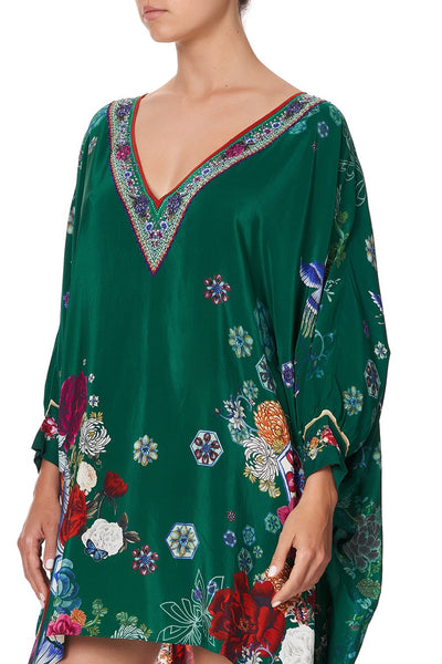 Short Kaftan W/ Cuff- Emerald’s Orbit
