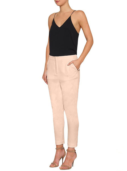 Day To Night Crop Tapered Pant- Nude