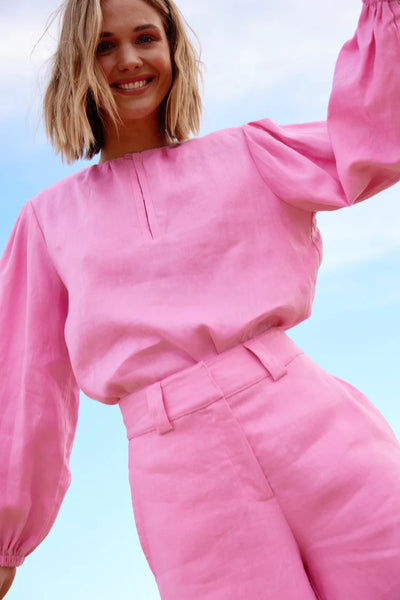 The Leo Pant In Bubblegum