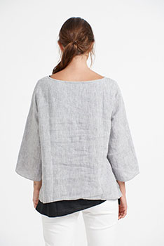 Panama Top- Ash/Black