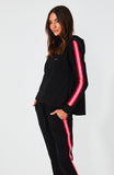 Dion Zip Up Hoodie- Black