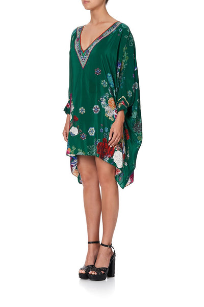 Short Kaftan W/ Cuff- Emerald’s Orbit
