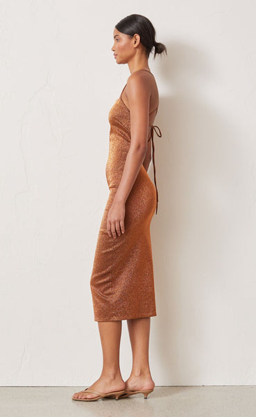 Bronze Baby Midi Dress