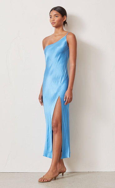 Frederic Asym Midi Dress- Azure