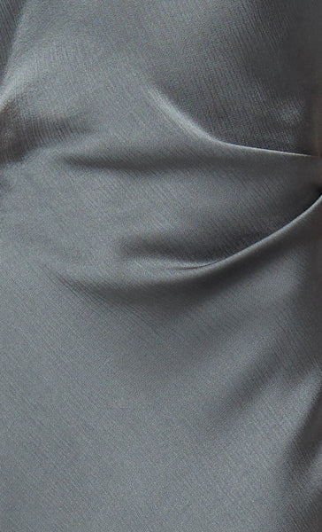 Celestial Cowl Neck Maxi Dress- Gunmetal