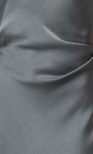 Celestial Cowl Neck Maxi Dress- Gunmetal