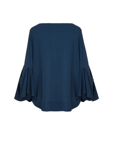 Origami Sleeve T- French Navy