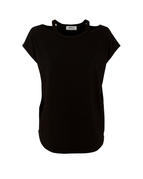 Cut Out Cafe T- Black