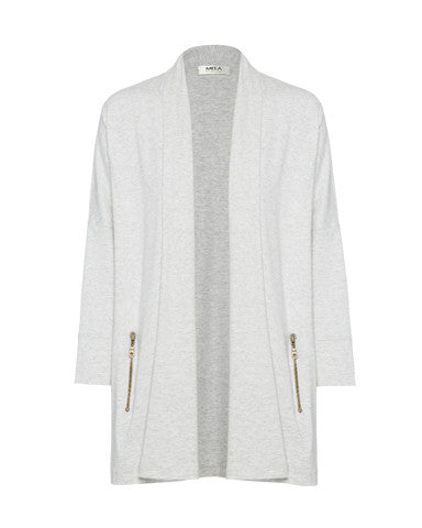 3/4 Sl Jogger Jacket- Chalk Marl