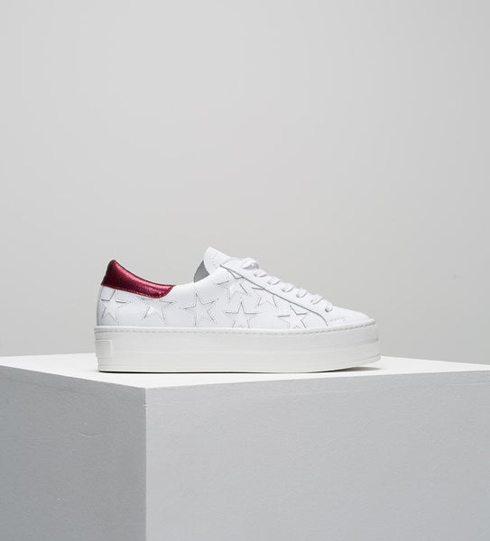 Bella- White/Dark Red