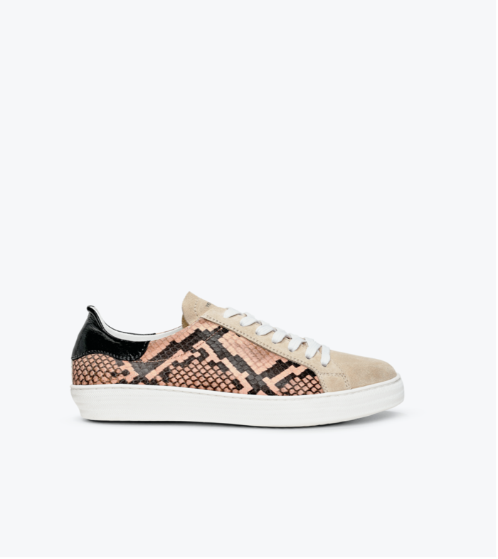 Indiana Sneaker- Pink Snake