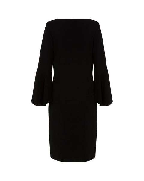Tulip Sleeve Dress- Black