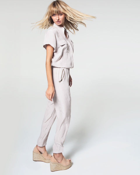 Stand Collar Blouse- Feather