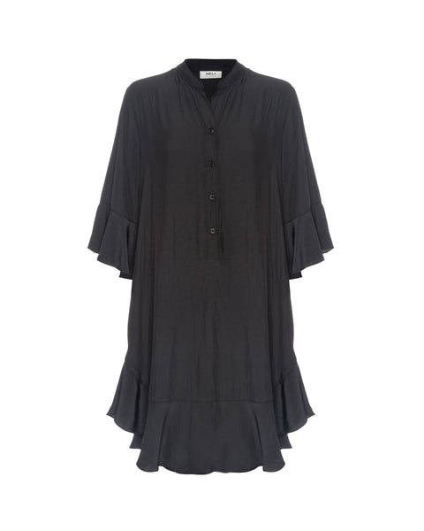 Frill Bell Dress- Twig