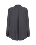 Zip Pleat Shirt- Eclipse