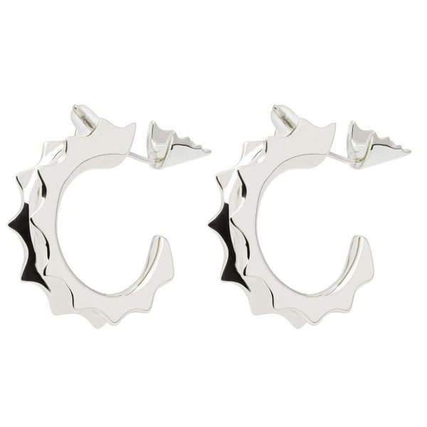 The Spike Jonze Succulent Hoop Earring- Silver