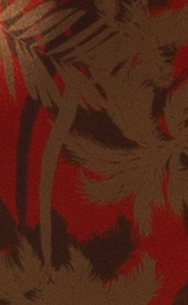 Golden Palms Triangle Top- Palm Print