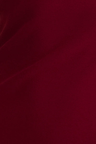 Lea Split Midi Dress- Burgundy