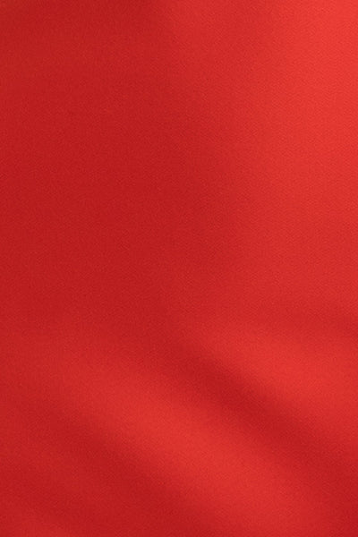 Lea Lace Up Midi Dress- Fire