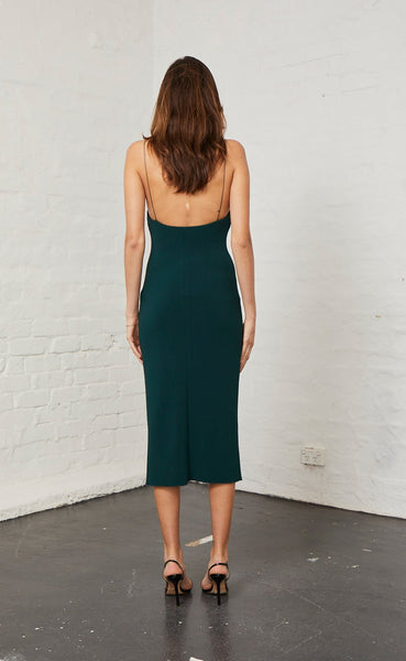 Margaux Panel Dress- Forest