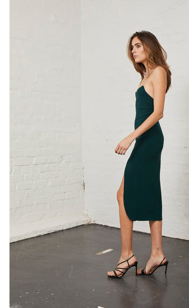 Margaux Panel Dress- Forest