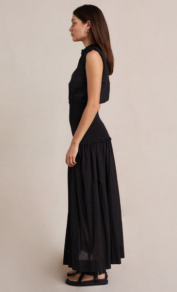 Felice Shirred Dress- Black
