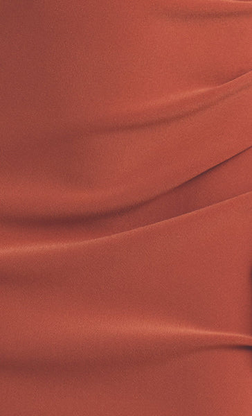 Alba Cut Out Midi Dress- Terracotta