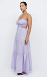 Alexandra Tie Maxi Dress- Lilac