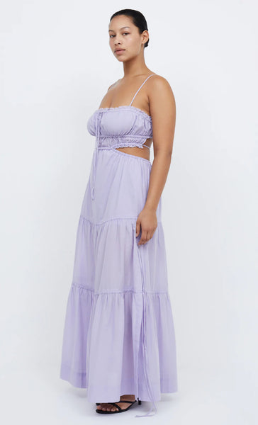 Alexandra Tie Maxi Dress- Lilac