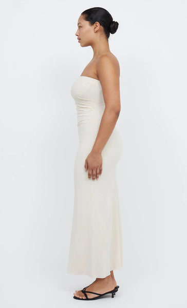 Myla Strapless Dress- Shell