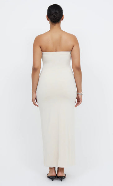 Myla Strapless Dress- Shell