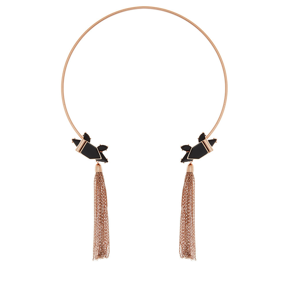 Heart Wonder Collar Necklace- Rose Gold