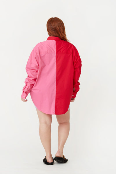 Henrietta Shirt- Pink/Red