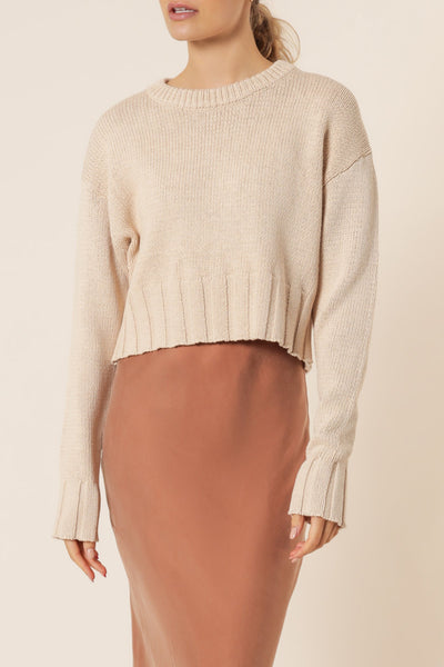 Rory Knit Jumper- Almond