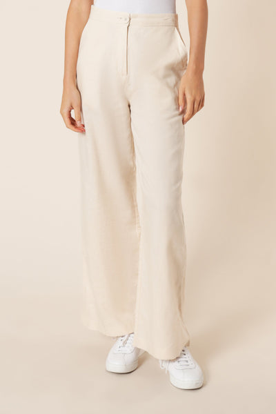 Kora Wide Leg Pant- Almond