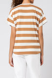 Parker Stripe Tee- Tobacco Stripe