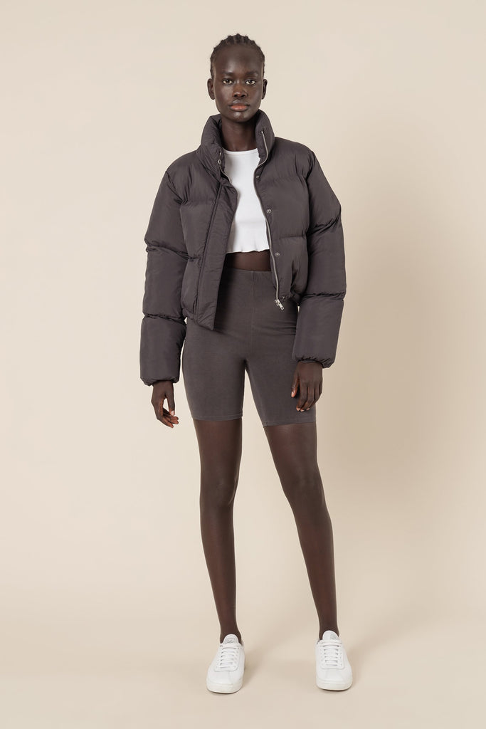 Topher Puffer Jacket- Coal