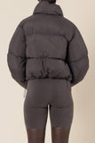 Topher Puffer Jacket- Coal