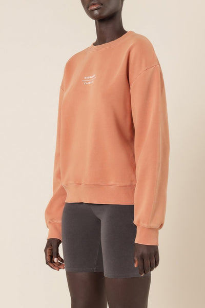 Nude Classic Slogan Sweat- Terracotta