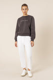 Nude Lucy Slogan Sweat- Coal
