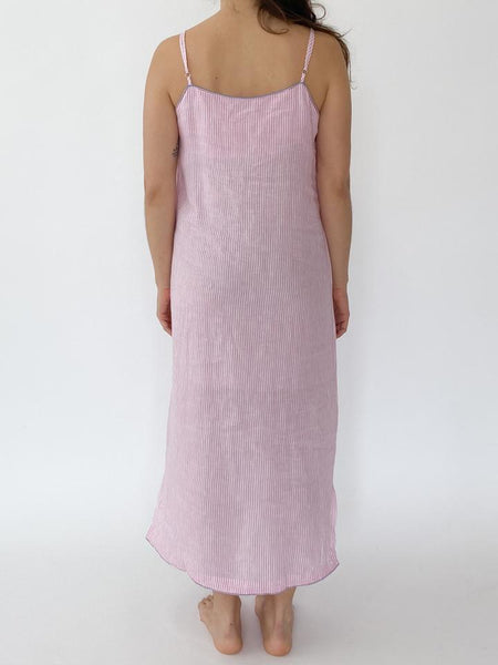 Beach Dress- Pink Stripe