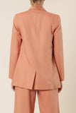 Alba Linen Blazer- Terracotta