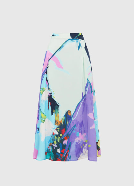 Illusory Silk Skirt - Phantom