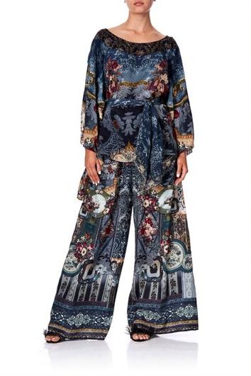 Round Neck Top W/ Belt- Hotel Bpheme