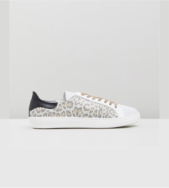 Indiana Sneakers- White Leopard