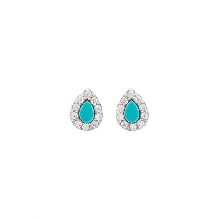 Isla Dainty Bardot Stud- Turquoise