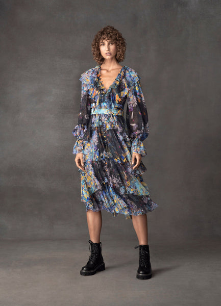 Ruffled Flower Garden Dress