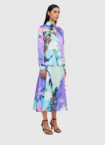 Illusory Silk Blouse - Phantom