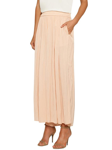 Look Twice Wide Leg Pant- Nude