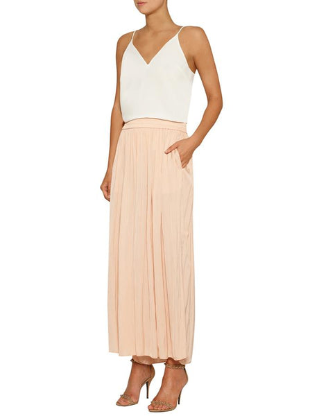 Look Twice Wide Leg Pant- Nude